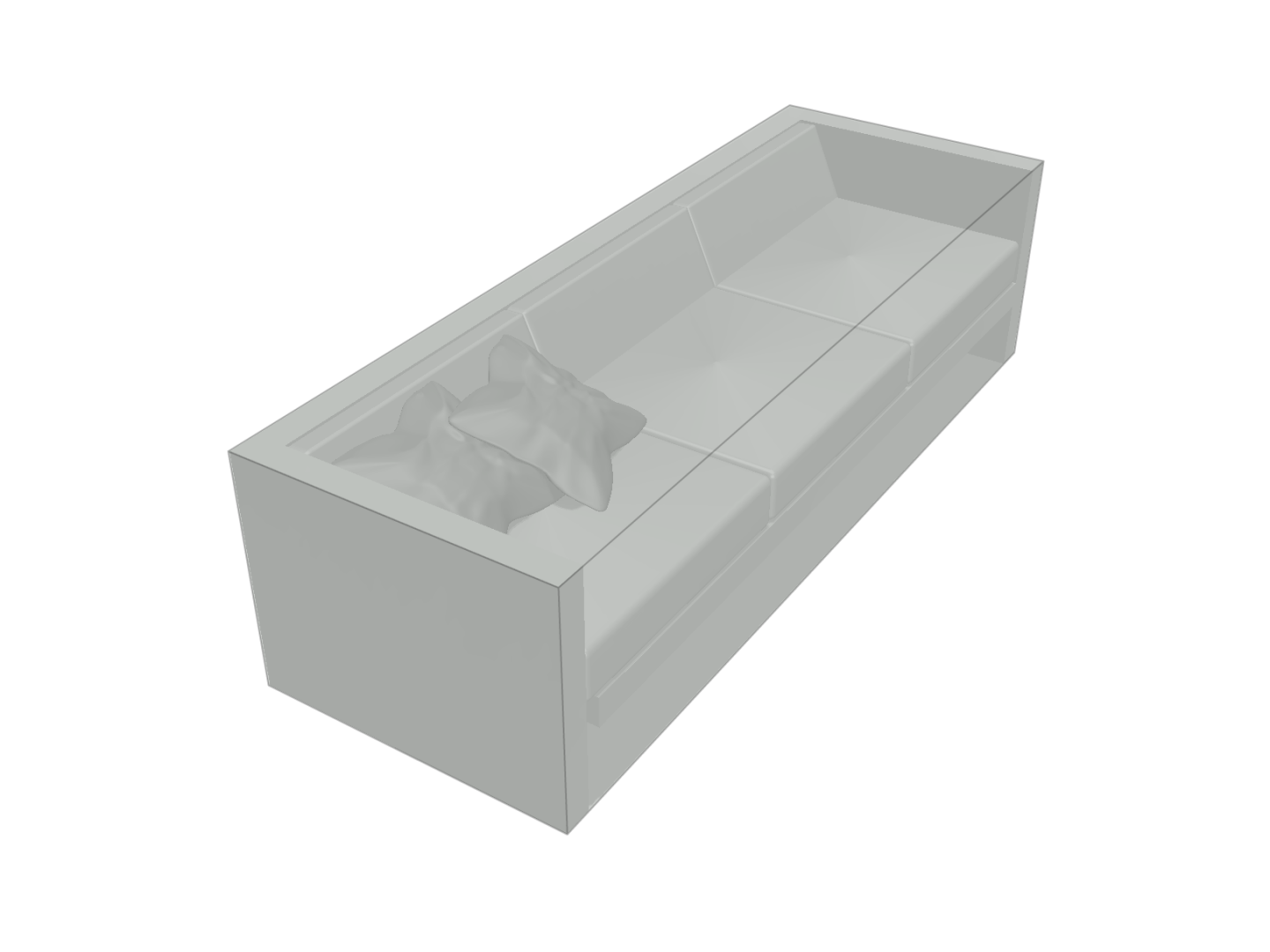 Canapé de jardin en Protect cover 705 670gr/m², toile PVC Etanche Gris clair RAL 7038