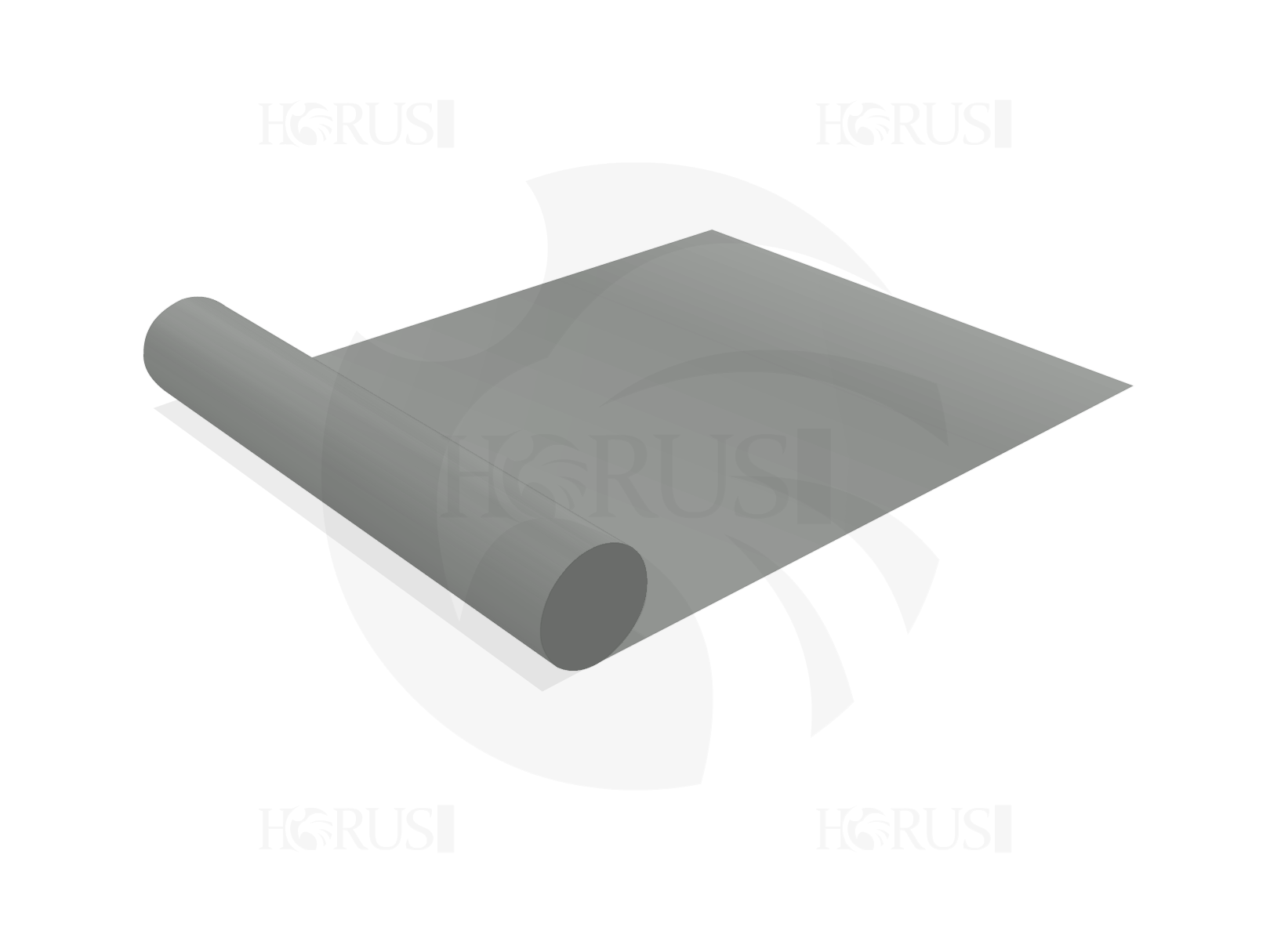 Toile au mètre - 3m X 2.7m - Membrane PVC 670gr/m² Gris clair RAL 7038