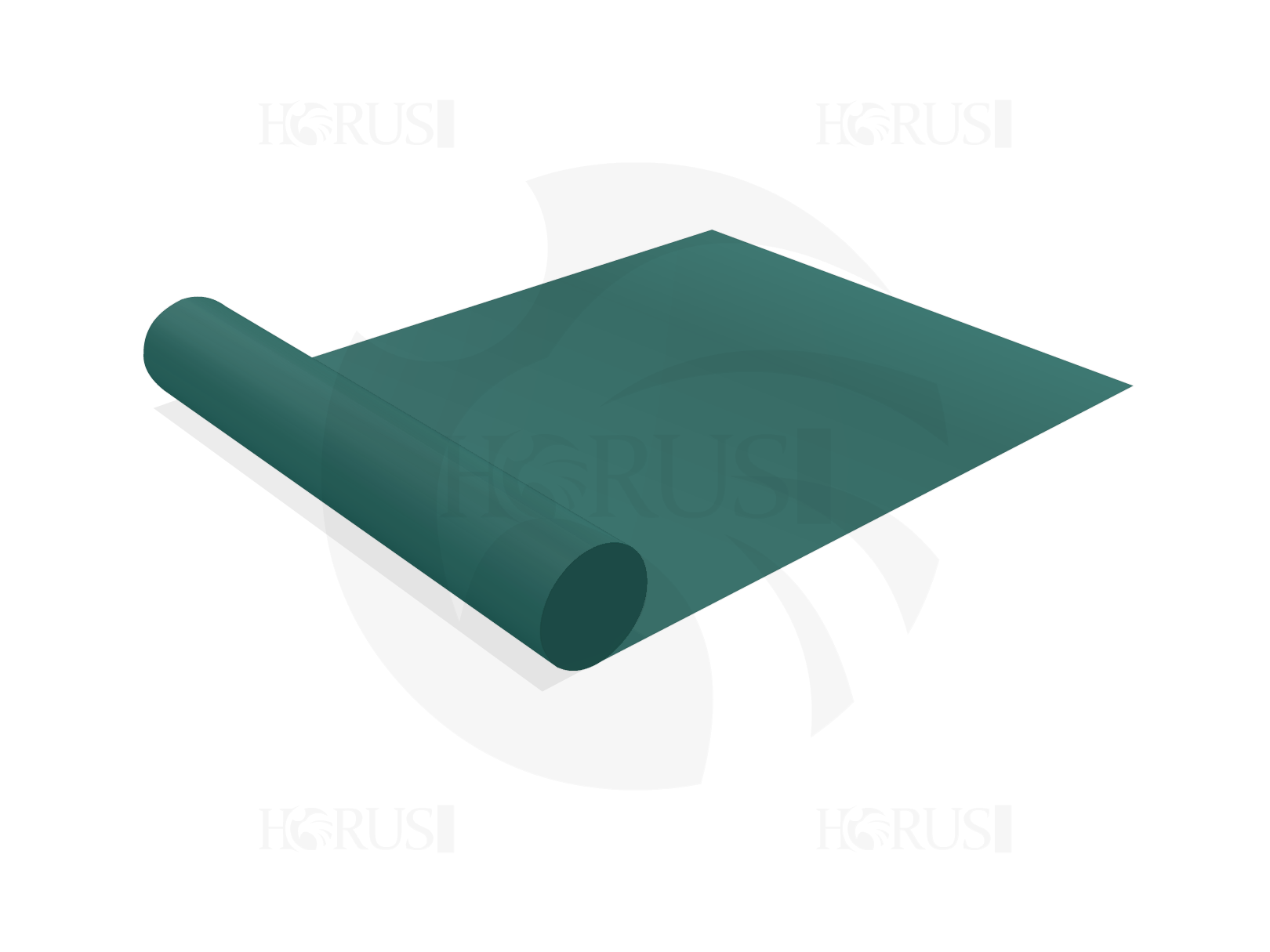 Toile à la coupe - 3m X 2.7m - Membrane PVC 670gr/m² Vert industrie RAL 6026