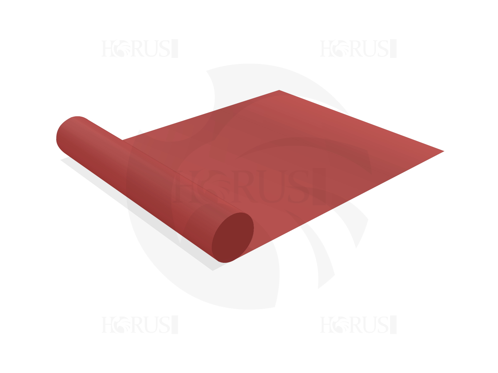 Toile à la coupe - 3m X 2.7m - Membrane PVC 670gr/m² Rouge RAL 3002