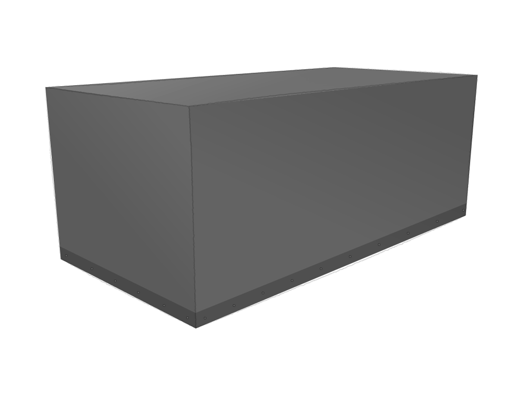 Housse Rectangle en Protect 670 : La référence en matière de protection étanche Noir RAL 9005