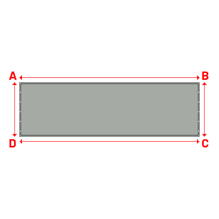 Bâche Rectangle en Protect 670 : La référence en matière de protection étanche Gris clair RAL 7038 - 5.00x1.50m
