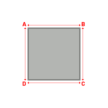 Bâche Rectangle en MaxiProtect 900 : Protection & grammage renforcé Gris agate RAL 7038 - 2.20x2.20m