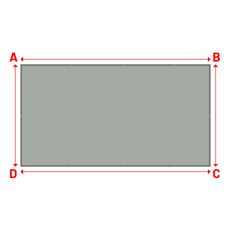 Bâche Rectangle en Protect 670 : La référence en matière de protection étanche Gris clair RAL 7038 - 6.60x3.55m